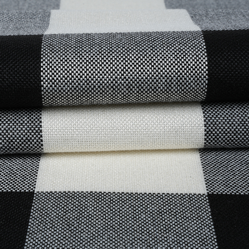 Tessuto di lino poliestere scozzese 10 * 10